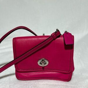 COACH 48005 Legacy Leather MINI Crossbody Bag Pink Nice